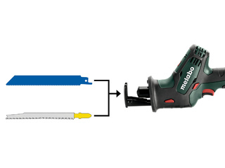 Акумуляторна шабельна пилка Metabo SSE 18 LTX Compact (каркас, metaBOX)