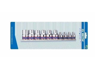 Набор торцевых головок KING TONY E-TORX 1/2"+3/8"DR E4-E20, 10 шт.