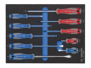 Набор отверток KING TONY EVA FOAM, 10 шт.