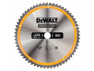 Диск пильный по дереву DeWALT Construction 305x30x60T