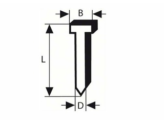 Гвозди Bosch SK64-20, 57 мм, (2000 шт.)