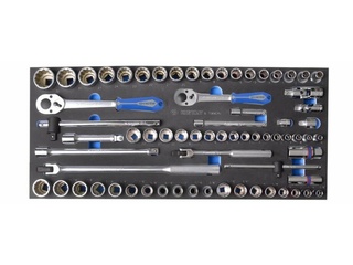Набор торцевых головок KING TONY 1/2"DR-3/8"DR, 70 предметов