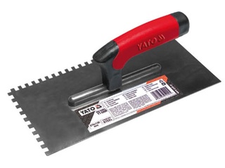 Терка нержавеющая зубчатая YATO 270 x 130 мм, зуб 8 х 8 мм