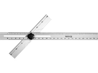 Угольник алюминиевый YATO из 2-х линеек, 600 x 360 мм