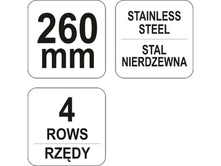 Щетка стальная YATO 260 мм