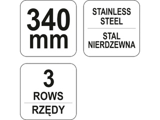 Щетка стальная со скребком YATO 340 мм