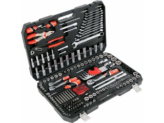 Набор торцевых головок и ключей YATO 1/2"+3/8"+1/4"DR, 225 предметов