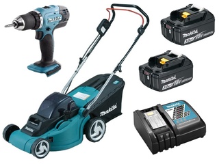 Аккумуляторная газонокосилка Makita DLM380SET