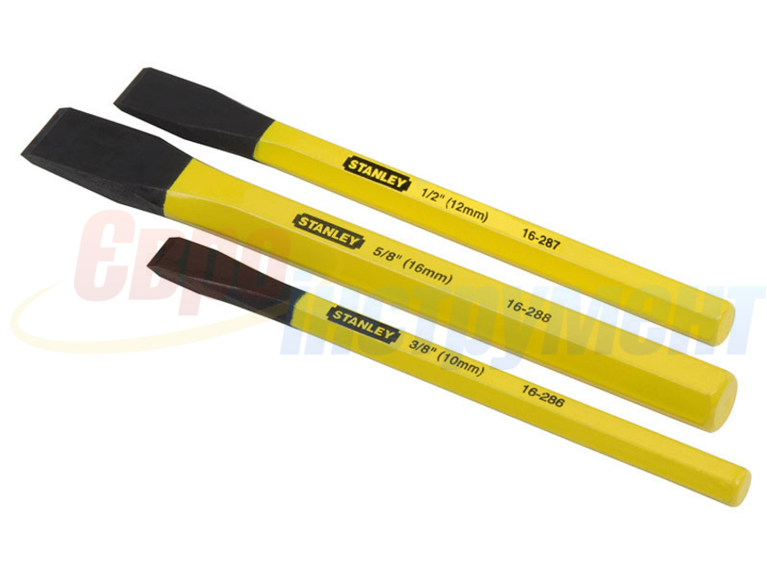 Набор зубил STANLEY 3 шт (10мм,13мм,16мм)