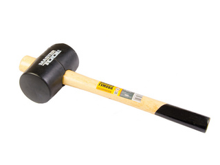 Киянка гумова MASTERTOOL 340 г, чорна