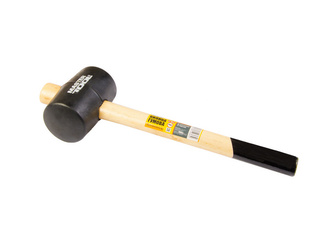 Киянка гумова MASTERTOOL 450 г, чорна