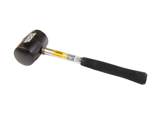 Киянка гумова MASTERTOOL 340 г, чорна