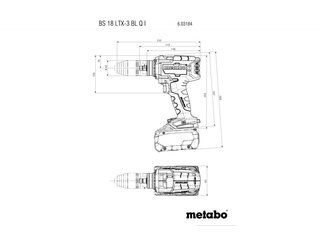 Аккумуляторная дрель-шуруповерт Metabo BS 18 LTX-3 BL Q I  (каркас)