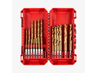 Набір свердел по металу MILWAUKEE PACKOUT RedHEX HSS-G TiN (19 шт.)