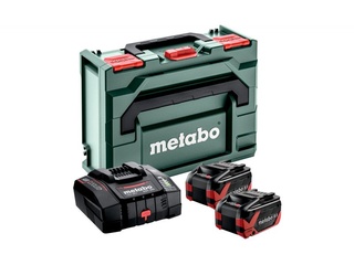 Базовый комплект аккумуляторов Metabo LiHDX 2 x 8 Ач + ASC 290 + metaBOX 145