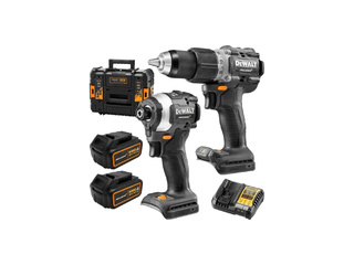 Набір із двох акумуляторних інструментів безщіткових DeWALT