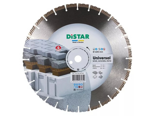 Диск отрезной алмазный универсальный Distar 1A1RSS/C3 400x3.5/2.5x10x25.4-11.5-28 HIT Universal